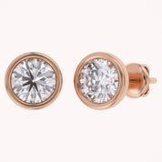 Round-Cut Solitaire Stud Earrings | Lab-Grown Diamond