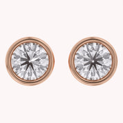 Round-Cut Solitaire Stud Earrings | Lab-Grown Diamond