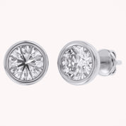 Round-Cut Solitaire Stud Earrings | Lab-Grown Diamond