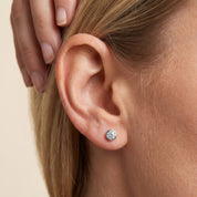Round-Cut Solitaire Stud Earrings | Lab-Grown Diamond