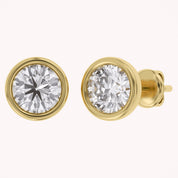 Round-Cut Solitaire Stud Earrings | Lab-Grown Diamond