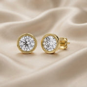 Round-Cut Solitaire Stud Earrings | Lab-Grown Diamond