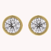 Round-Cut Solitaire Stud Earrings | Lab-Grown Diamond