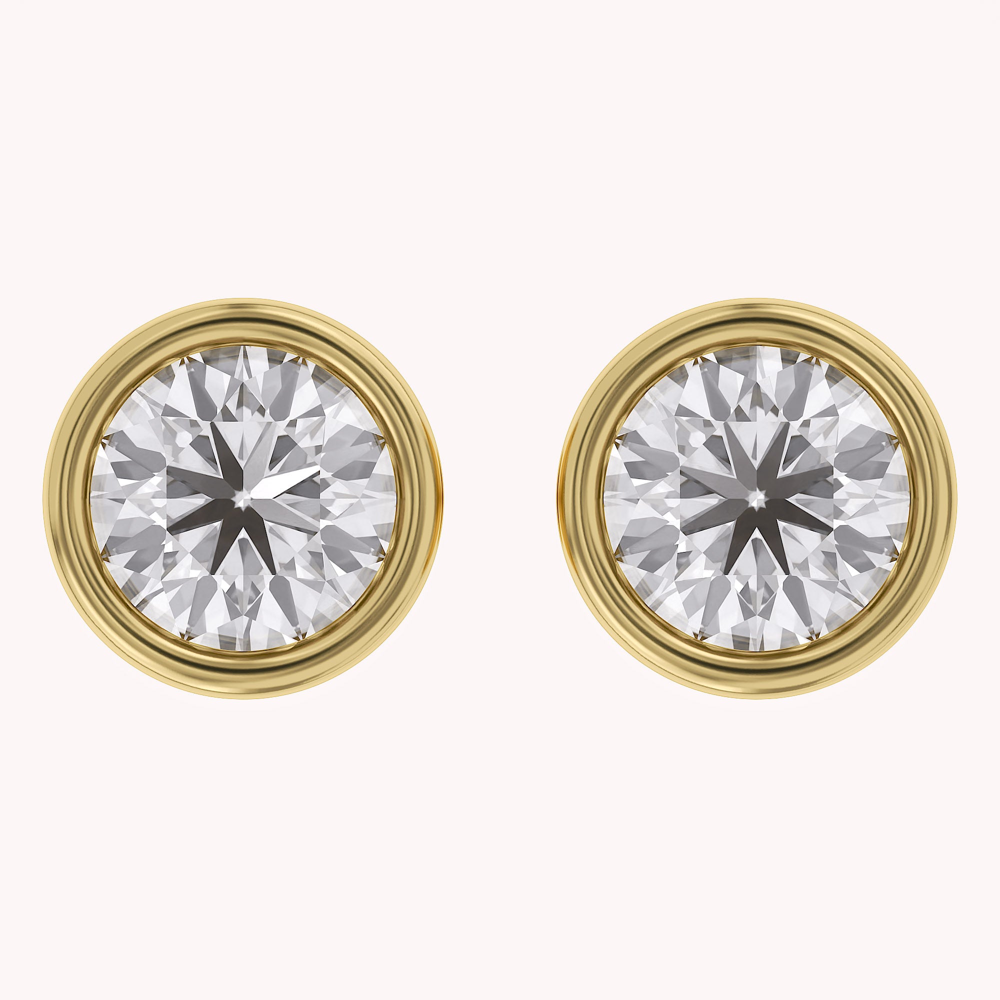 Round-Cut Solitaire Stud Earrings | Lab-Grown Diamond