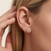 Cushion-Cut Solitaire Stud Earrings | Lab-Grown Diamond