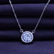 Solitaire 1.00 Carat Lab-Grown Diamond Pendant Necklace