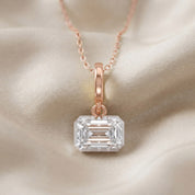 Celestia Emerald Cut Lab Grown Diamond Pendant