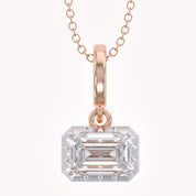 Celestia Emerald Cut Lab Grown Diamond Pendant