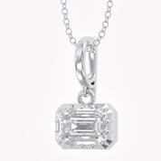 Celestia Emerald Cut Lab Grown Diamond Pendant
