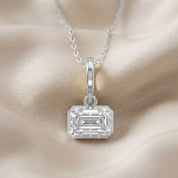 Celestia Emerald Cut Lab Grown Diamond Pendant