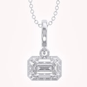 Celestia Emerald Cut Lab Grown Diamond Pendant