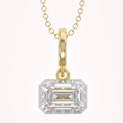 Celestia Emerald Cut Lab Grown Diamond Pendant