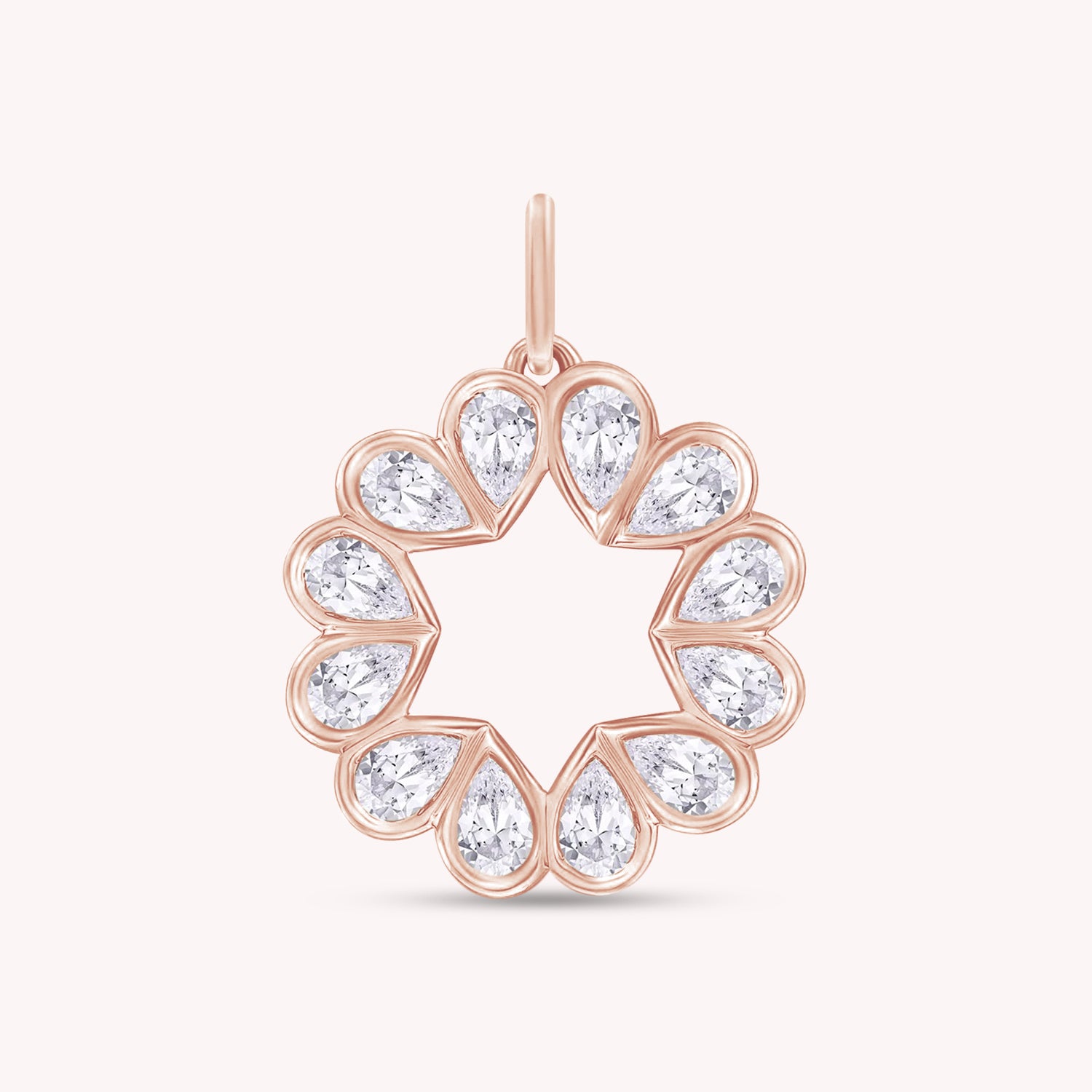 Heart Dainty Moissanite Charm Pendant