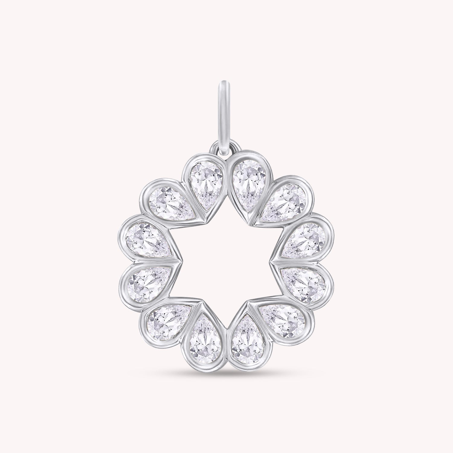 Heart Dainty Moissanite Charm Pendant
