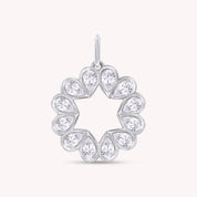 Heart Dainty Moissanite Charm Pendant