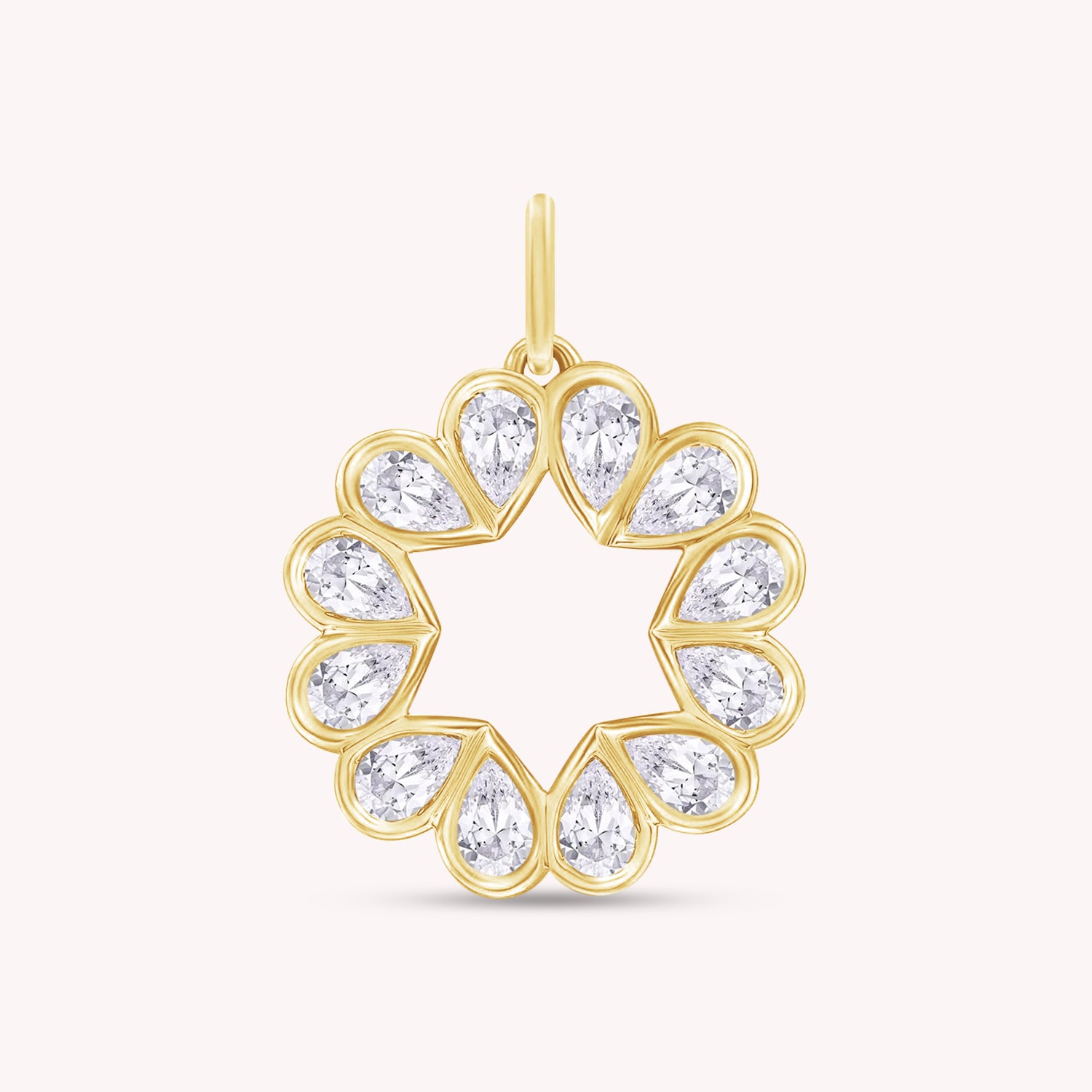 Heart Dainty Moissanite Charm Pendant