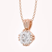 Trinity Lab Grown Diamond Solitaire Pendant Necklace for Women