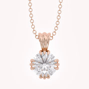 Trinity Lab Grown Diamond Solitaire Pendant Necklace for Women