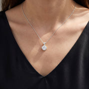 Trinity Lab Grown Diamond Solitaire Pendant Necklace for Women