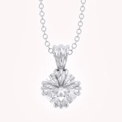 Trinity Lab Grown Diamond Solitaire Pendant Necklace for Women