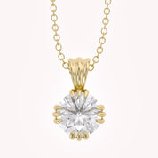 Trinity Lab Grown Diamond Solitaire Pendant Necklace for Women