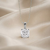 Celestia Cushion Cut Lab Grown Diamond Pendant Necklace