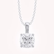 Celestia Cushion Cut Lab Grown Diamond Pendant Necklace