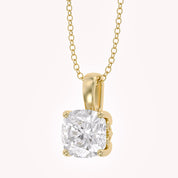 Celestia Cushion Cut Lab Grown Diamond Pendant Necklace