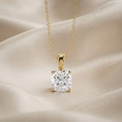 Celestia Cushion Cut Lab Grown Diamond Pendant Necklace