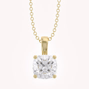 Celestia Cushion Cut Lab Grown Diamond Pendant Necklace