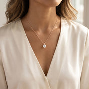 Celeste Round Solitaire Lab Grown Diamond Pendant Necklace