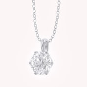 Celeste Round Solitaire Lab Grown Diamond Pendant Necklace