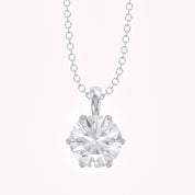 Celeste Round Solitaire Lab Grown Diamond Pendant Necklace