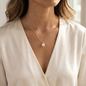 Celeste Round Solitaire Lab Grown Diamond Pendant Necklace