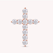 Cross Pendant In Lab Created Moissanite