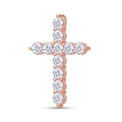 Cross Pendant In Lab Created Moissanite