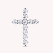 Cross Pendant In Lab Created Moissanite