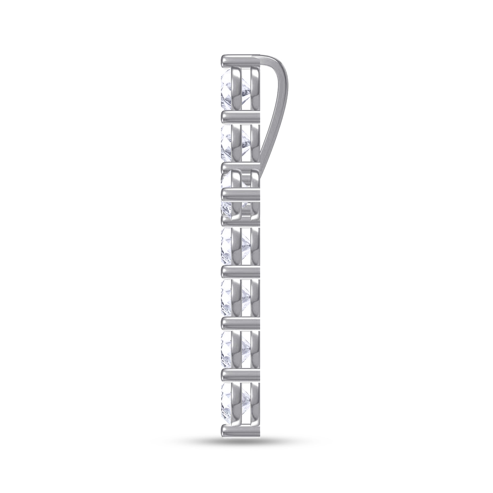 Cross Pendant In Lab Created Moissanite
