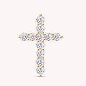 Cross Pendant In Lab Created Moissanite