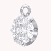1 Cttw Round Cut Lab Grown Diamond Solitaire Pendant Necklace