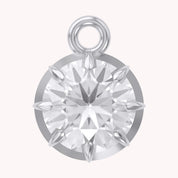 1 Cttw Round Cut Lab Grown Diamond Solitaire Pendant Necklace