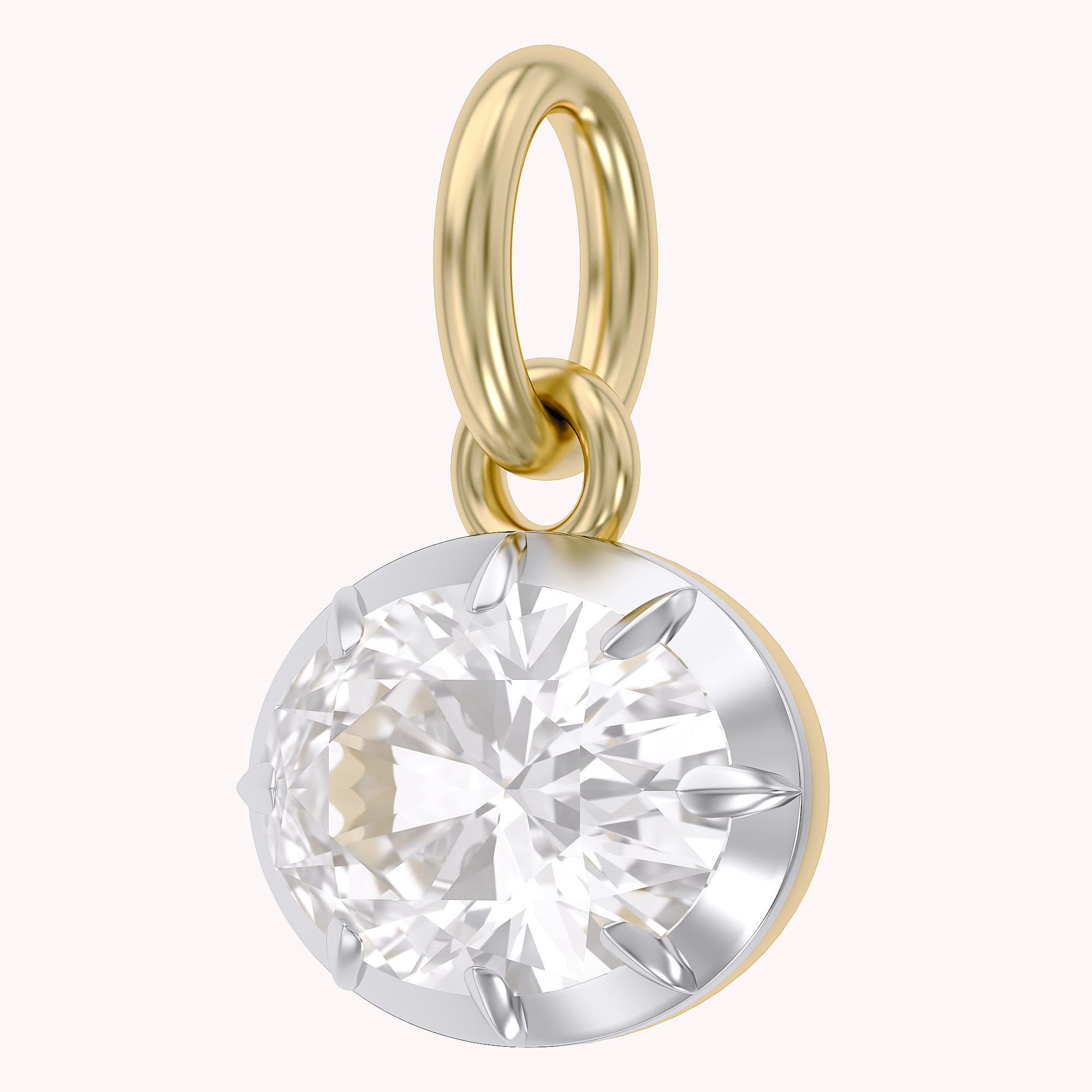 1.00 Carat Oval Shape Lab Grown Diamond Solitaire Pendant