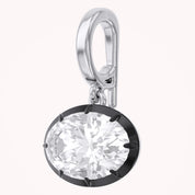 Solitaire Pendant Oval Cut Lab Grown Diamond