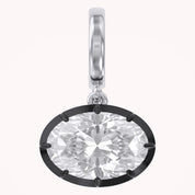 Solitaire Pendant Oval Cut Lab Grown Diamond