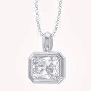 Premium Lab Grown Radiant Cut White Diamond Pendant Necklace