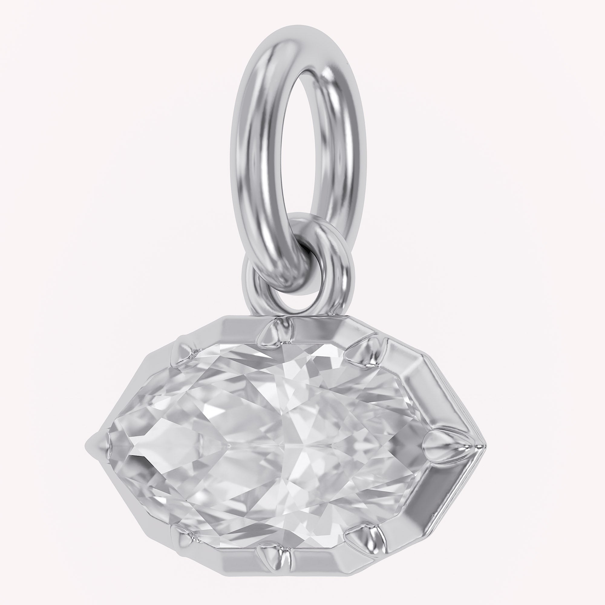 Multi Shape Lab Grown Diamond Solitaire Pendant