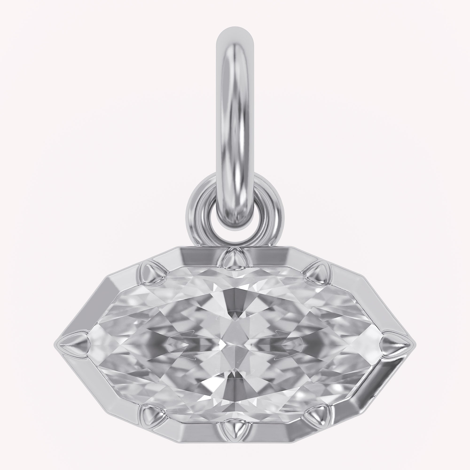 Multi Shape Lab Grown Diamond Solitaire Pendant