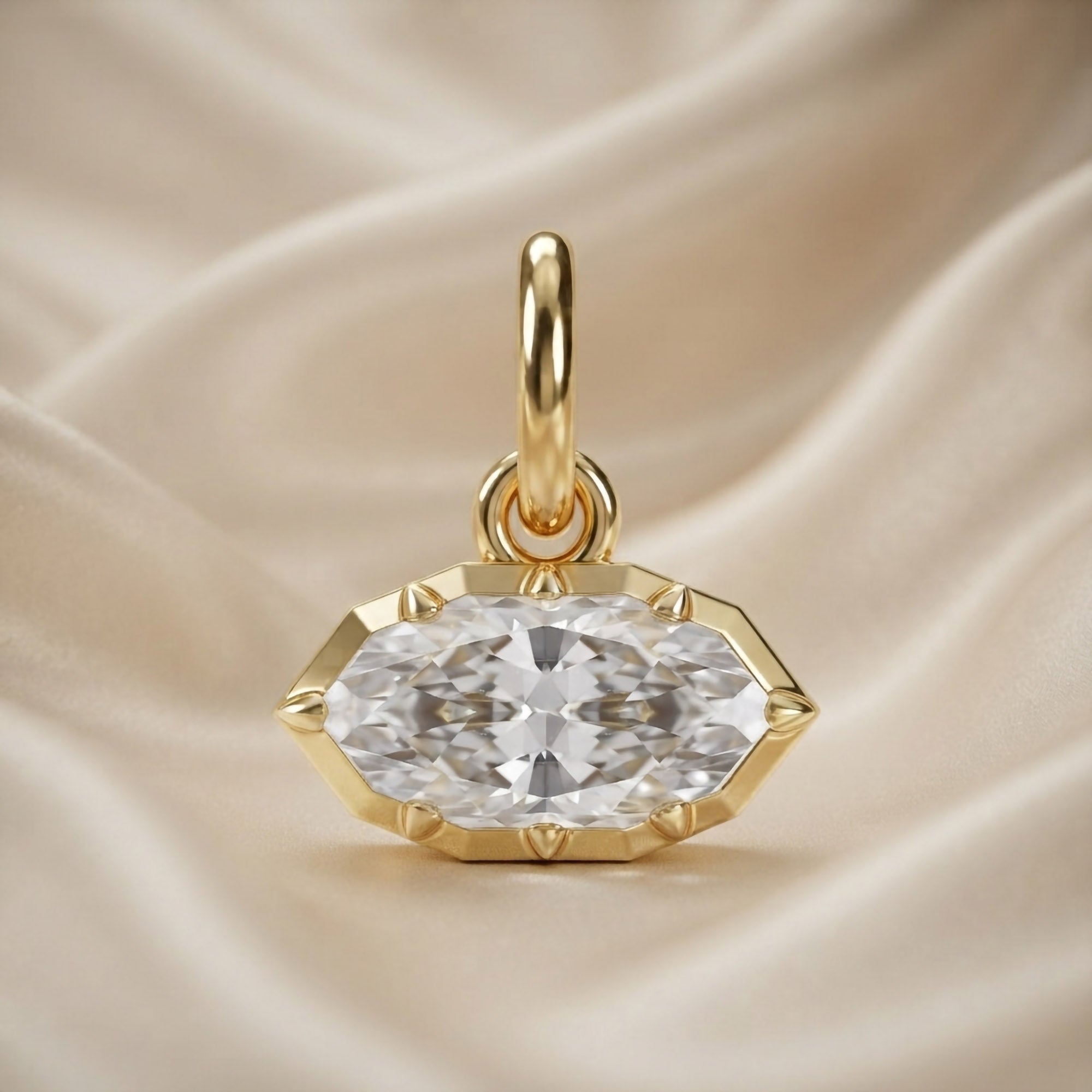 Multi Shape Lab Grown Diamond Solitaire Pendant