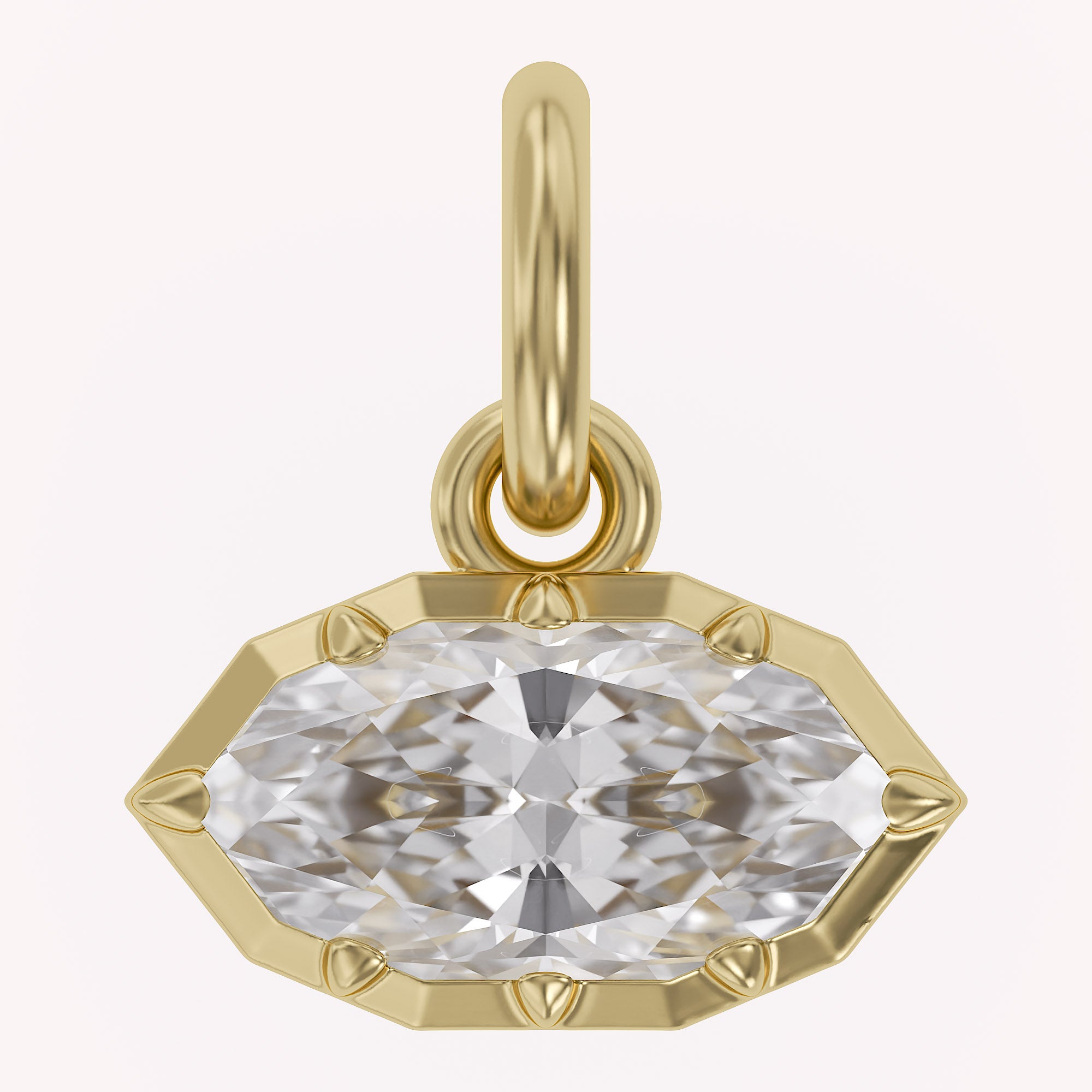 Multi Shape Lab Grown Diamond Solitaire Pendant