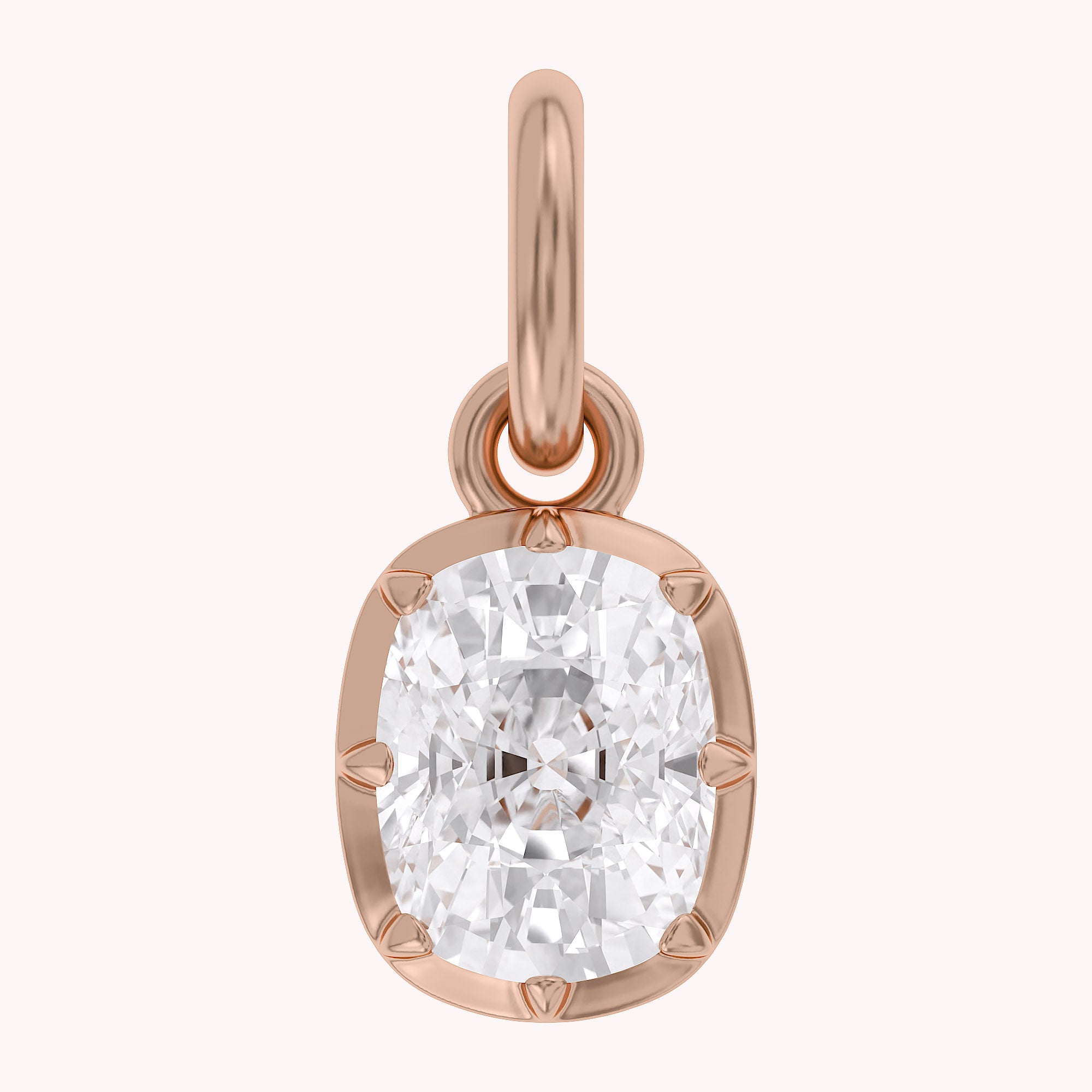 Cushion-Cut Solitaire Pendant | Lab-Grown Diamond